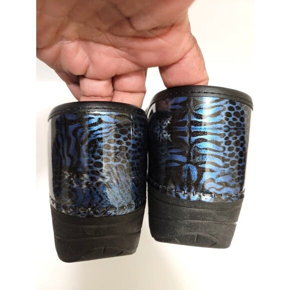 Dansko XP 2.0 Women's Clogs Size 38 Blue & Black Metallic Slip-Resistant us 7.5 - Picture 5 of 11